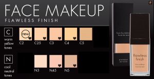 Flawless-Foundation-Face-Makeup-Product-Image-and-Colour-Palette